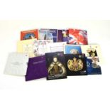 A large collection of U.K. Royal Mint brilliant uncirculated commemorative coinage