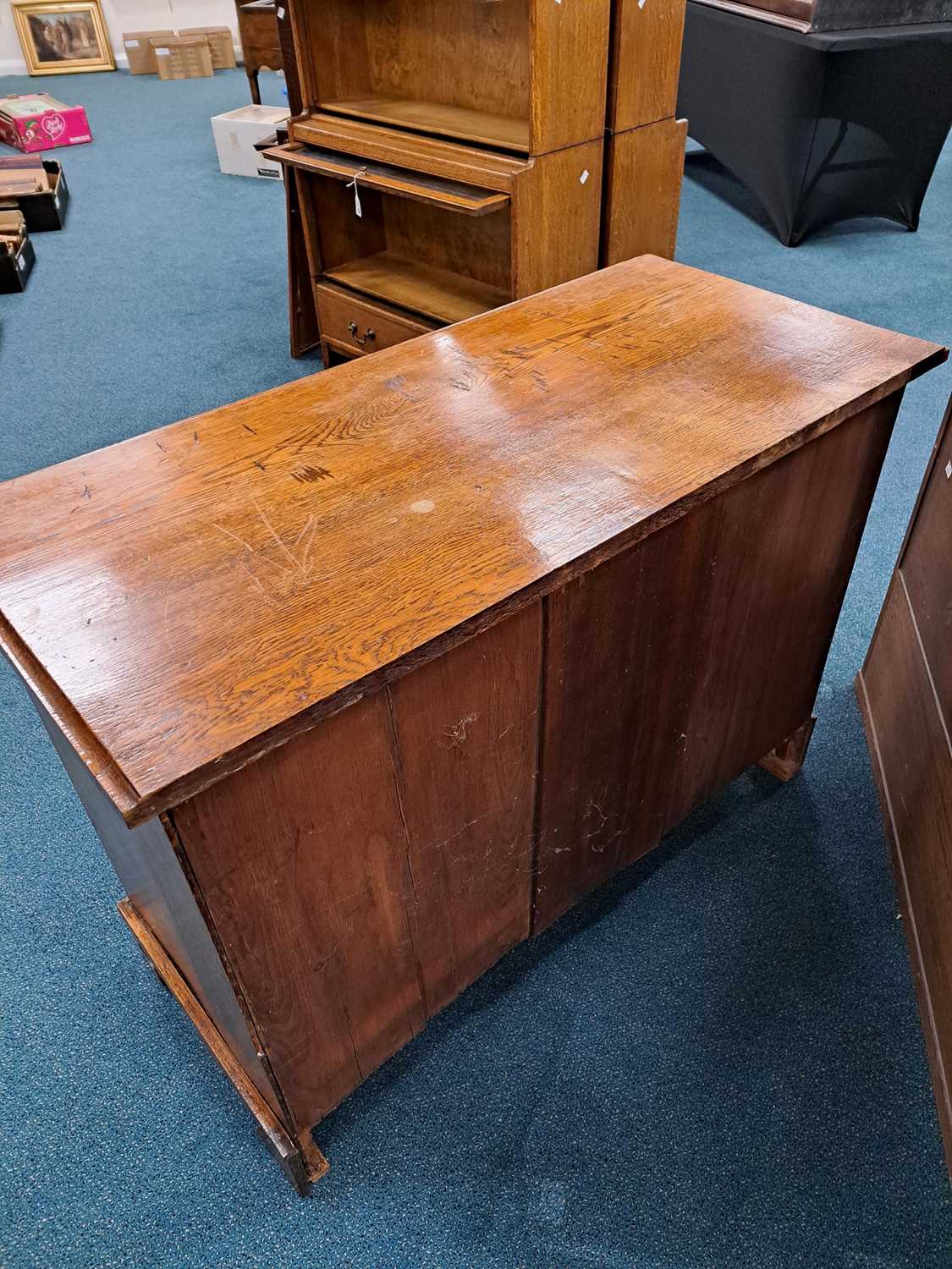 A George III oak chest of drawers, 19th century - Image 6 of 6