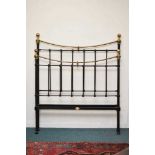 Two painted iron 4' bedsteads, by Seventh Heaven
