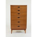 An Austinsuite mid-20th century teak tallboy chest of drawers