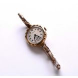 A 9ct gold Craftsman bracelet wristwatch
