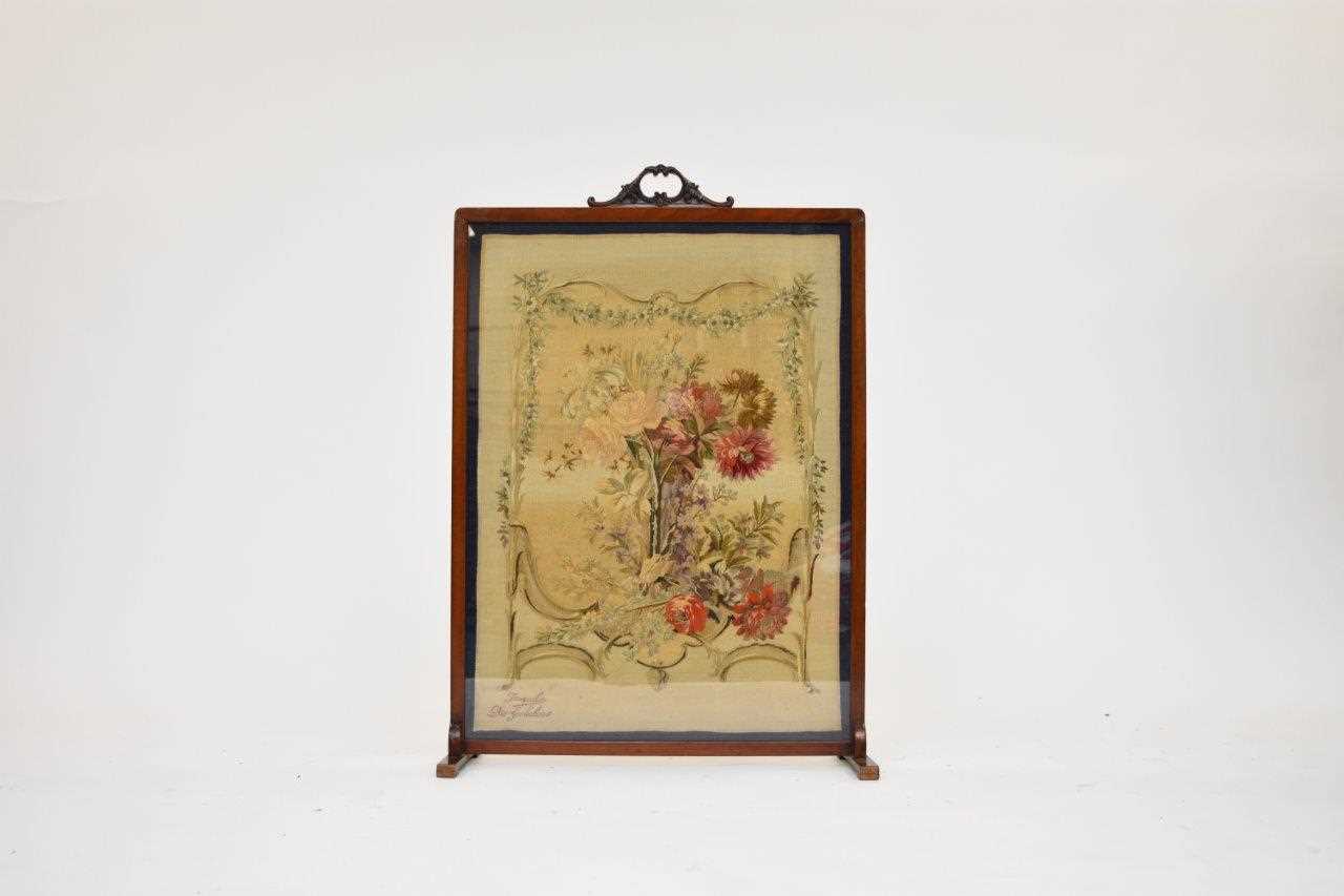 An early 20th century Gobelins tapestry firescreen