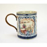 A Chinese export porcelain mug, 18th century