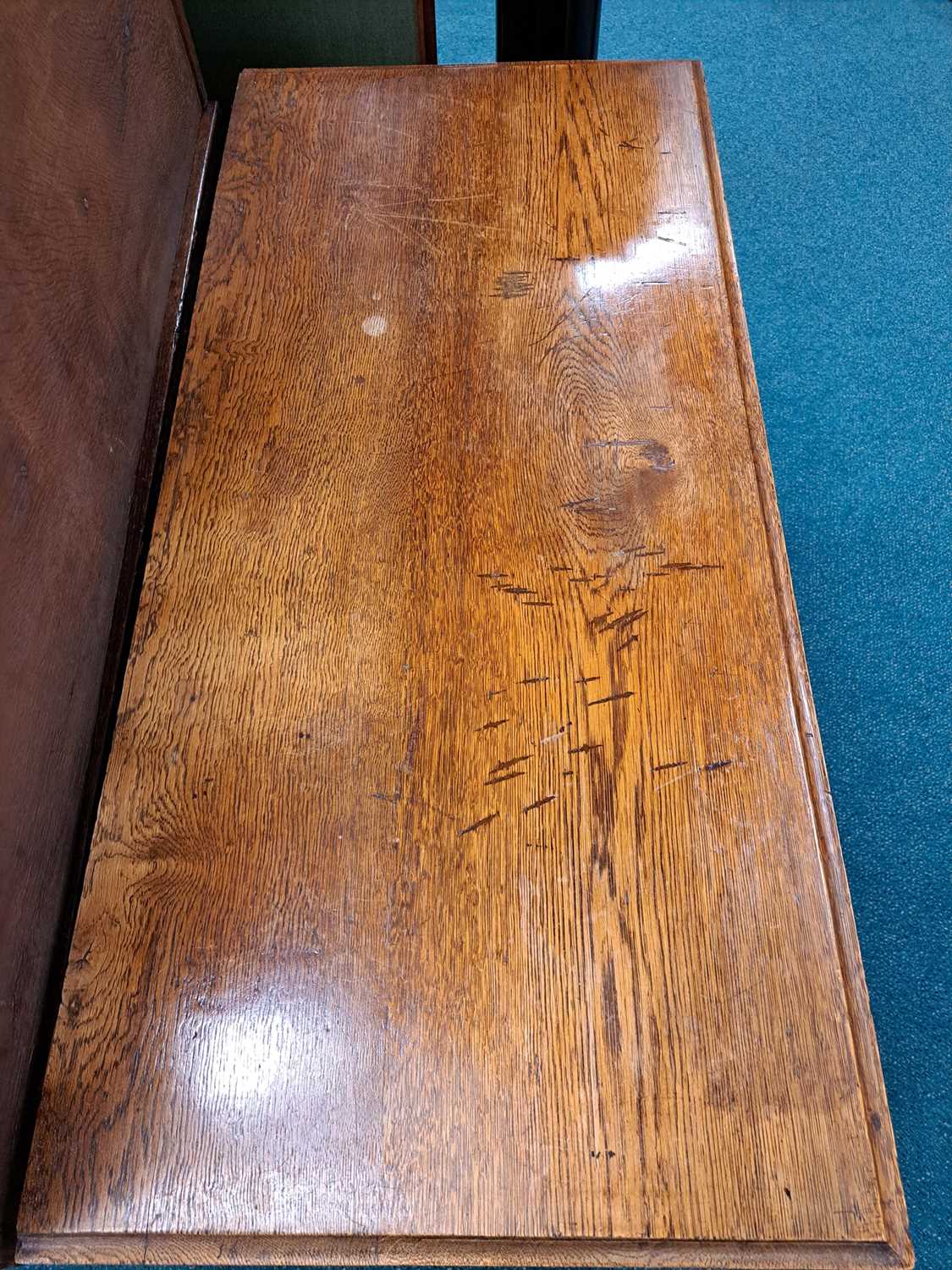 A George III oak chest of drawers, 19th century - Image 3 of 6