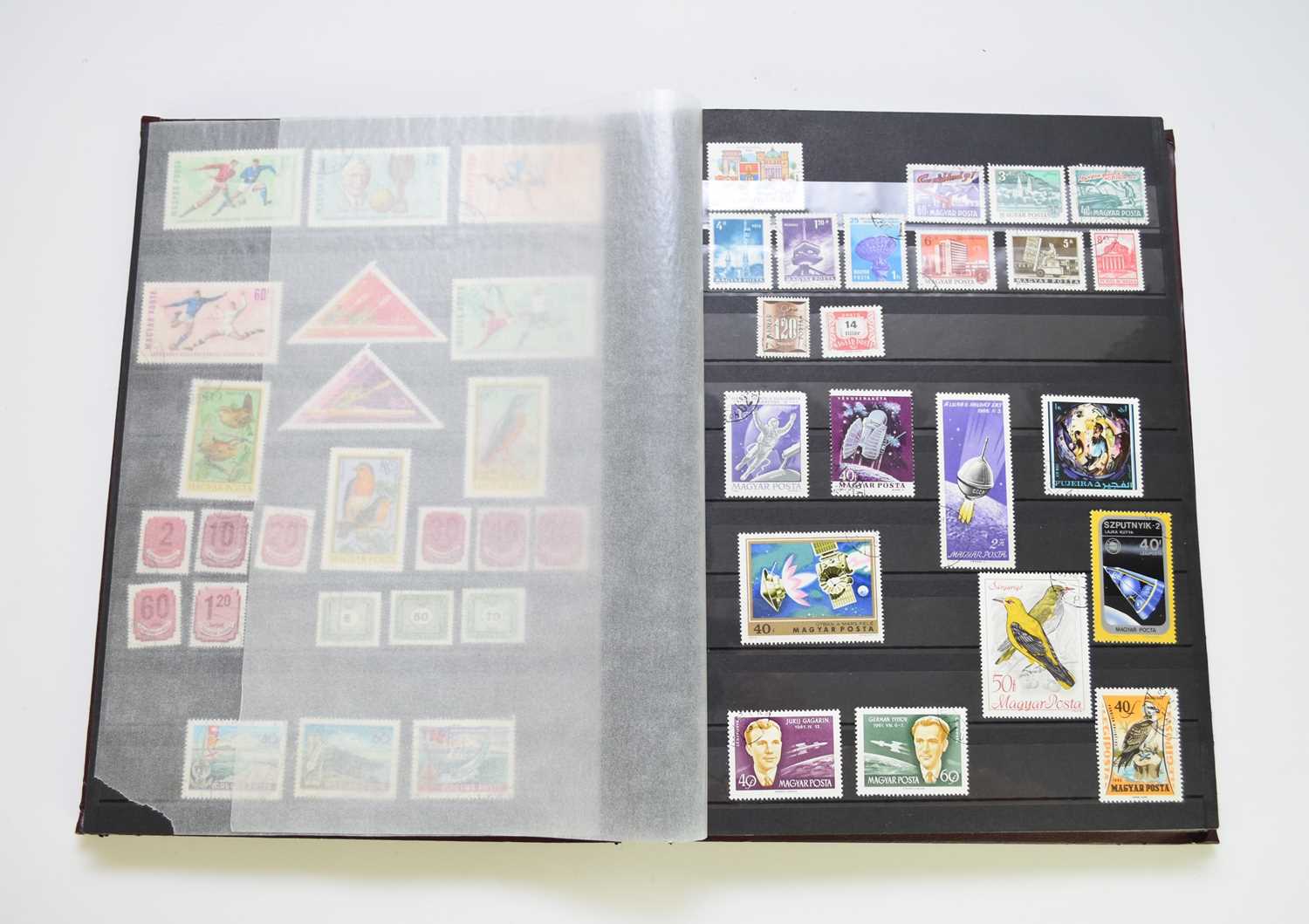 World mix of stamps in burgundy stock book - Image 3 of 3
