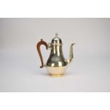 An Edwardian silver coffee pot