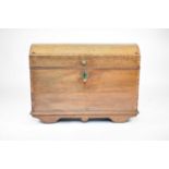 An 18th century German domed top chest