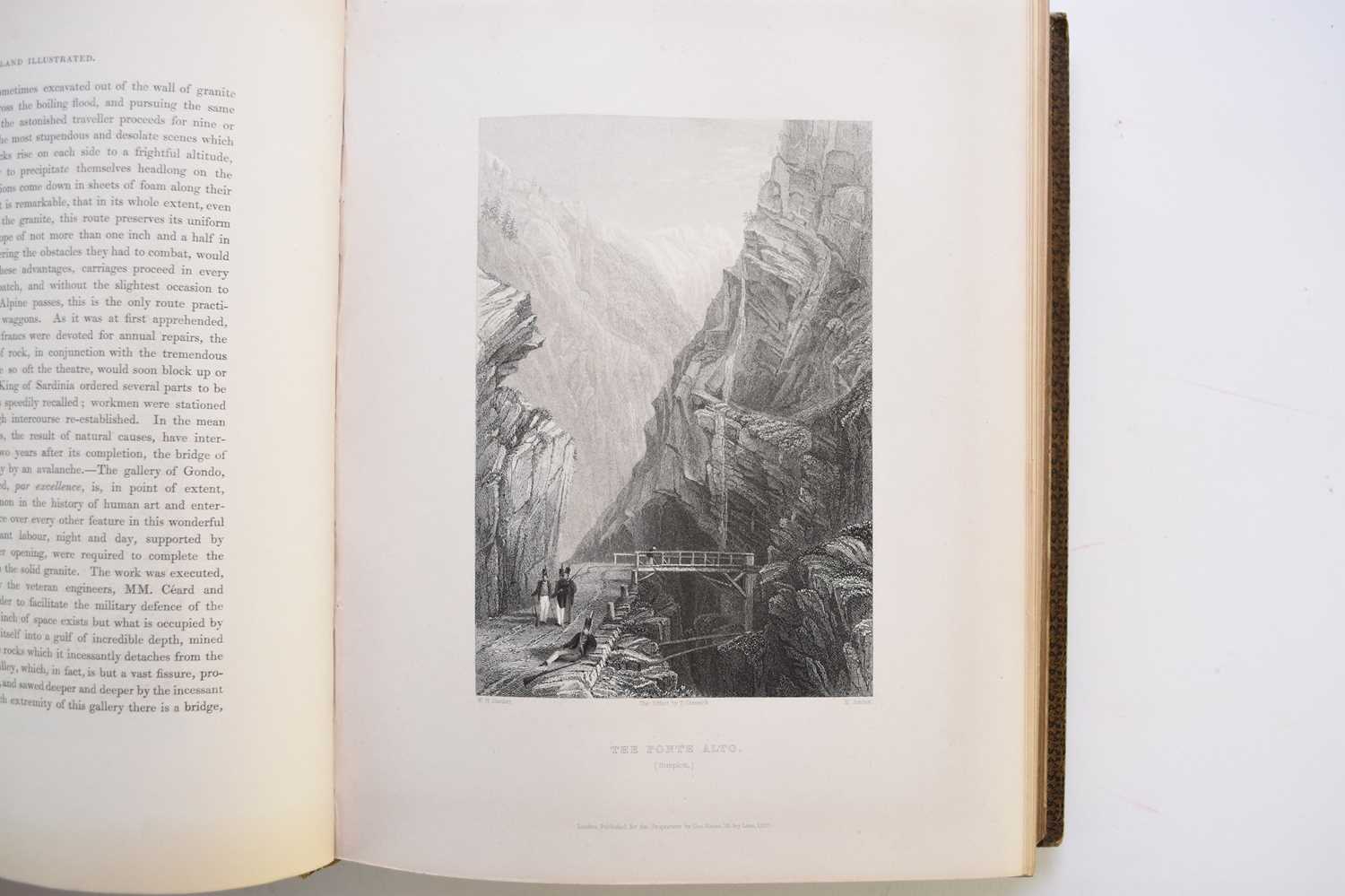 BEATTIE, William, Switzerland Illustrated, 4to, 2 vols in 1, 1836 - Image 4 of 7