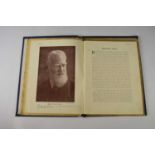 SHAW, George Bernard (1856-1950), playwright and author. Signature on printed portrait