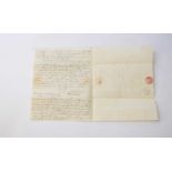 AUTOGRAPH LETTER, Kingston Jamaica, 2nd July 1795 from David Duncombe