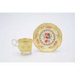 H&R Daniel 'C-Scroll' border coffee cup and saucer, circa 1827