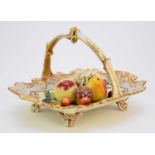 A rare H&R Daniel fruit and flower basket, circa 1825-30
