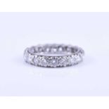 A diamond eternity band