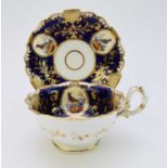 H&R Daniel 'Shrewsbury' teacup and saucer, circa 1827