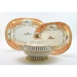 H&R Daniel - A scarce dinner service tureen and cover, circa 1830 and two meat platters