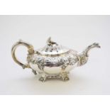 A George IV silver teapot