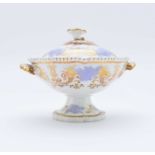 H&R Daniel - A Dessert cream bowl with cover, circa 1825