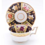 H&R Daniel - A teacup and saucer, circa 1828-30