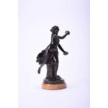 After Jacques Marin (1877-1950), a bronze figure of a bacchante