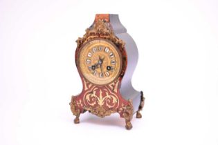 A French Louis VX style boulle mantel clock