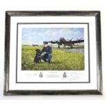 Michael Smart 'After Me the Flood' print signed by various RAF crew and Sir Richard Todd