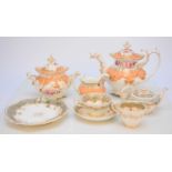 A group of Coalport tea and coffee wares