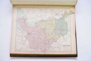 PHILIP, George, publisher. County Atlas. Folio, 51 coloured maps, circa 1870. Maps are linen backed.