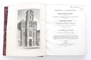 FAULKNER, Thomas, History and Antiquities of Kensington. 4to, 1820