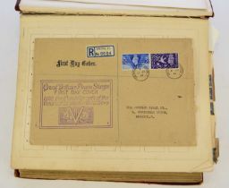 A packet of old envelopes (some interesting in their own right), many with stamps inside