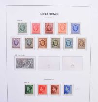 Stamp collection comprising: GB 1840 - 1970 Davo de Luxe album