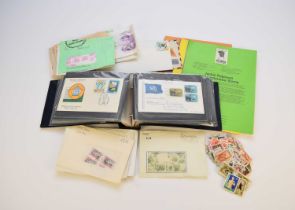 Box containing envelopes / packets of stamps and covers from around the world