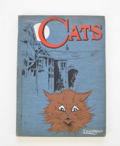 WAIN, Louis, Cats. Folio, Sands & Company [1901]. Versed by 'Grimalkin'. 48pp. Blue pictorial covers