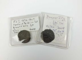 Scotland - Mary (1542-67) Bawbee, 1st Period and Ireland - Edward I (1272-1307) Silver penny (2)