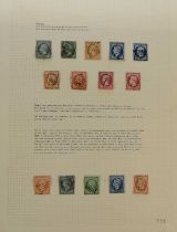 Stamp collection housed in three volumes of the Facile Philatelic Album.