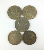 Five coins