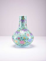 A Chinese Dayazhai porcelain bottle vase