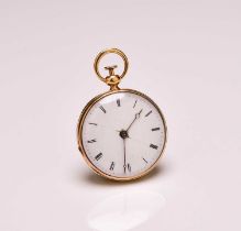 Alfred Daubree: A lady's gold open face repeater pocket watch