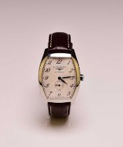 Longines: A gentleman's stainless steel Evidenza calendar wristwatch