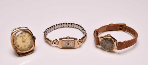Rotary, Vertex and Wintergarten: Two lady's and a gentleman's wristwatches