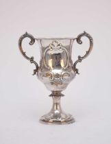 A Victorian two handled silver trophy cup