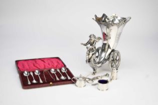 WMF, A Jugendstil silver plated table centrepiece