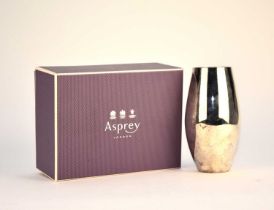 An Asprey & Co silver vase