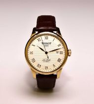 Tissot: A gentleman's gold-plated Le Locle wristwatch