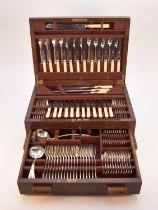 An Art Deco comprehensive canteen of silver plated cutlery