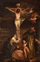 Attributed to Johann Baptiste Bouttats after Sir Anthony van Dyck (1599-1641) Crucifixion of Christ