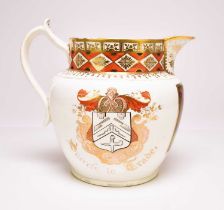 'Success to Trade' jug named to T. Webster, dated 1821