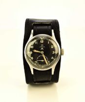 Omega: A gentleman's stainless steel military issue 'Dirty Dozen' wristwatch
