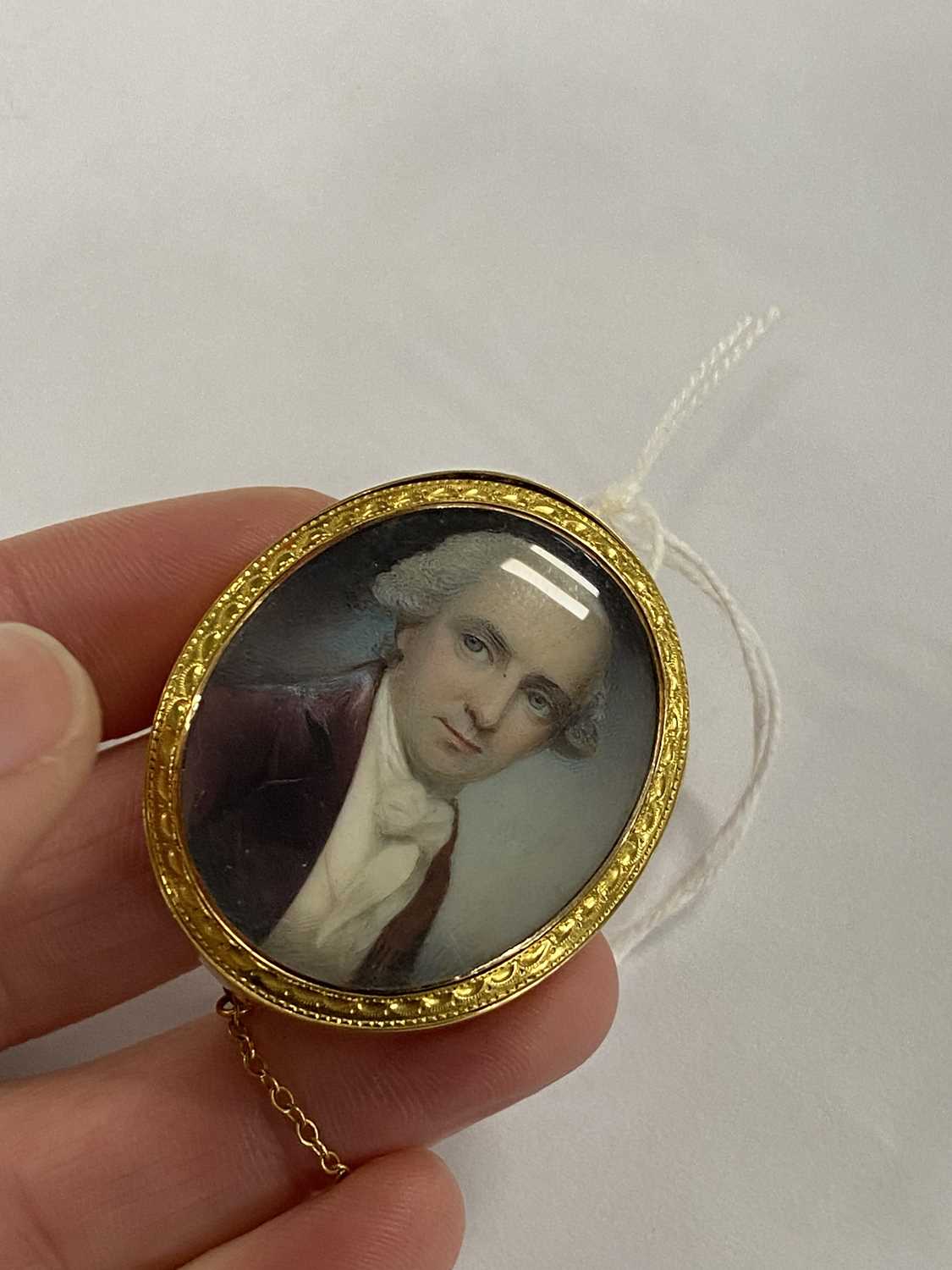 An early 19th century ivory miniature brooch / pendant - Image 5 of 5