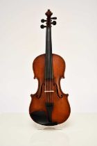 An English violin by and labelled Walter H. Mayson, Manchester, A.D. 1880