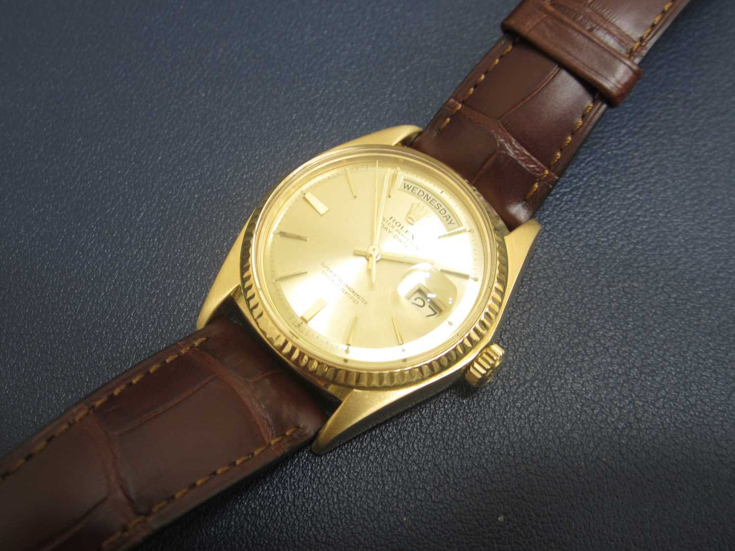 Rolex: A gentleman's 18ct yellow gold Oyster Day-Date wristwatch - Image 4 of 9